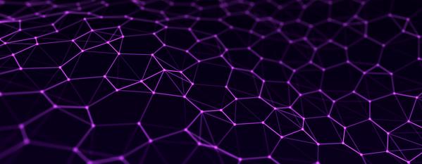 purple hexagon pattern